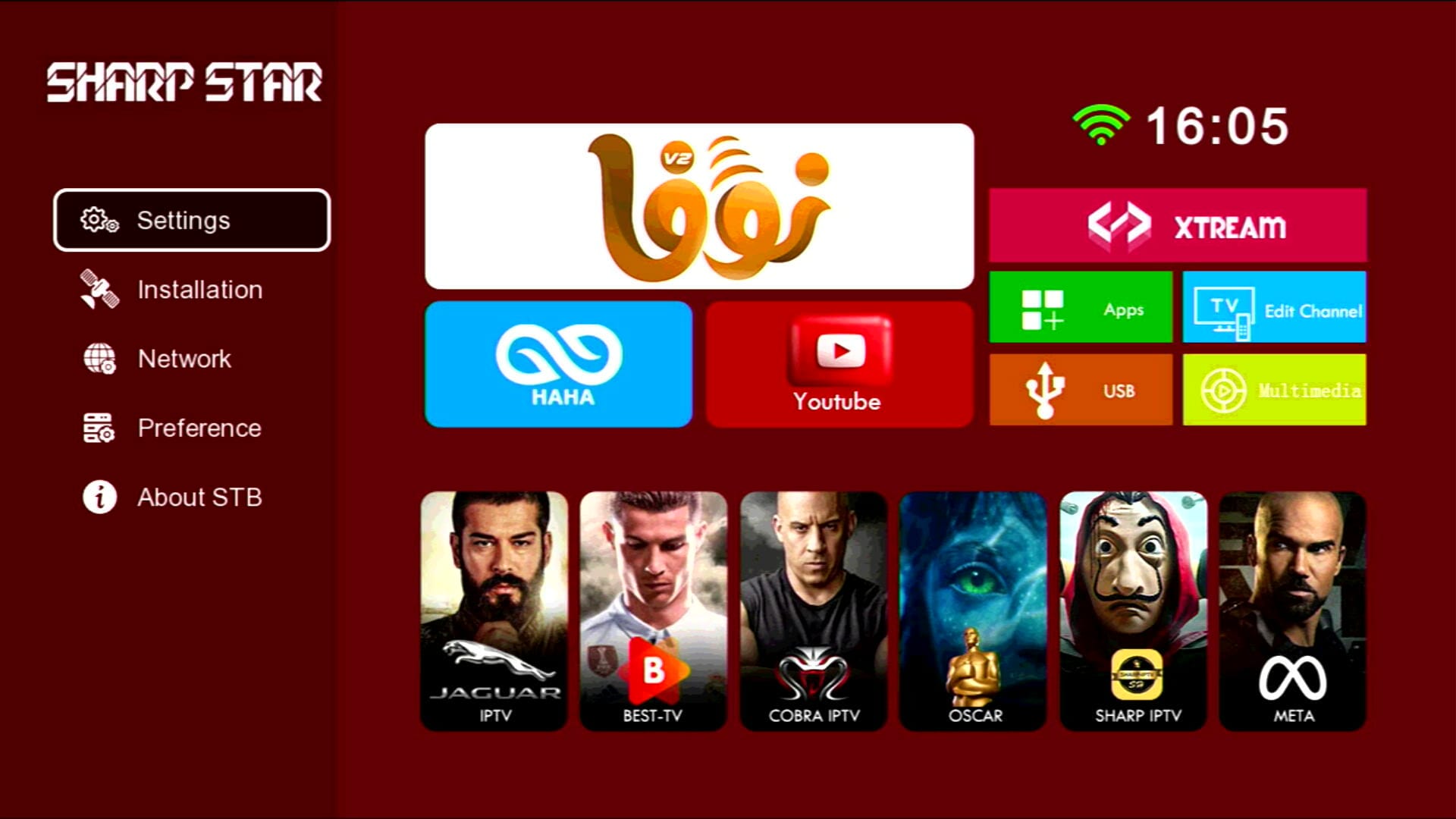 1506HV Stylish Main Menu Icons