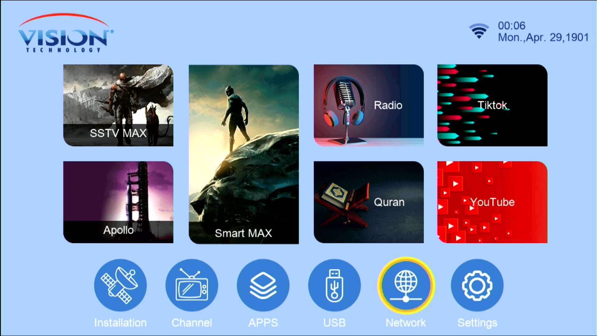 GX6605S Funcam Menu Icons