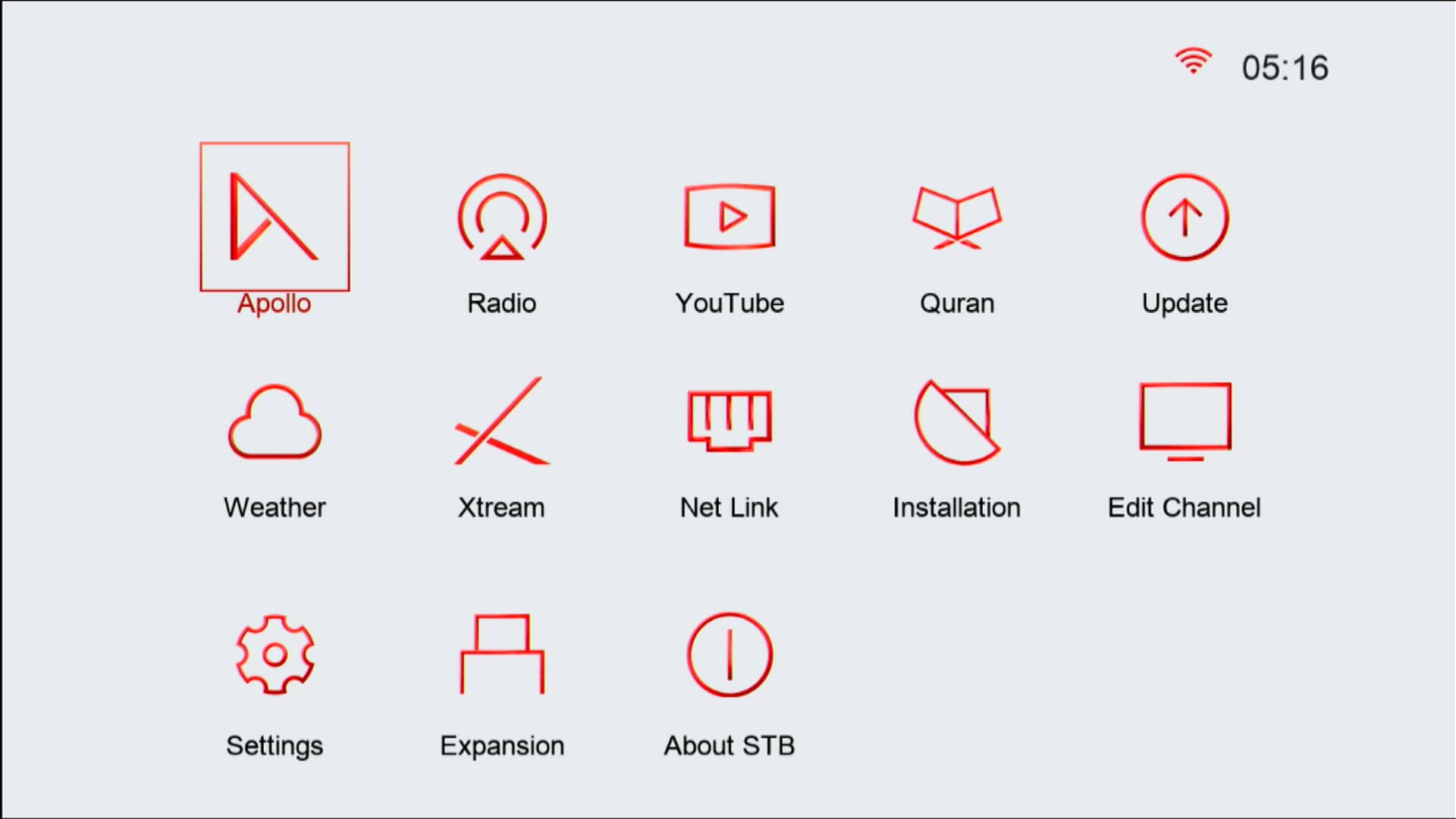 GX6605S Funcam Menu Icons
