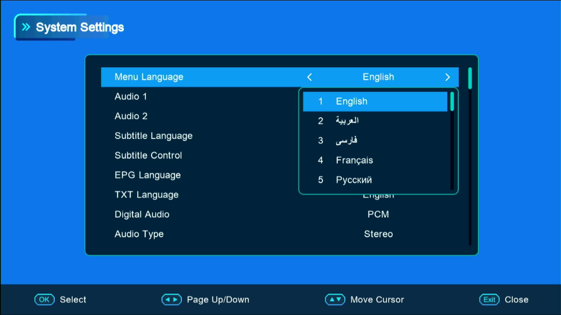 Multiple Languages GX6605S