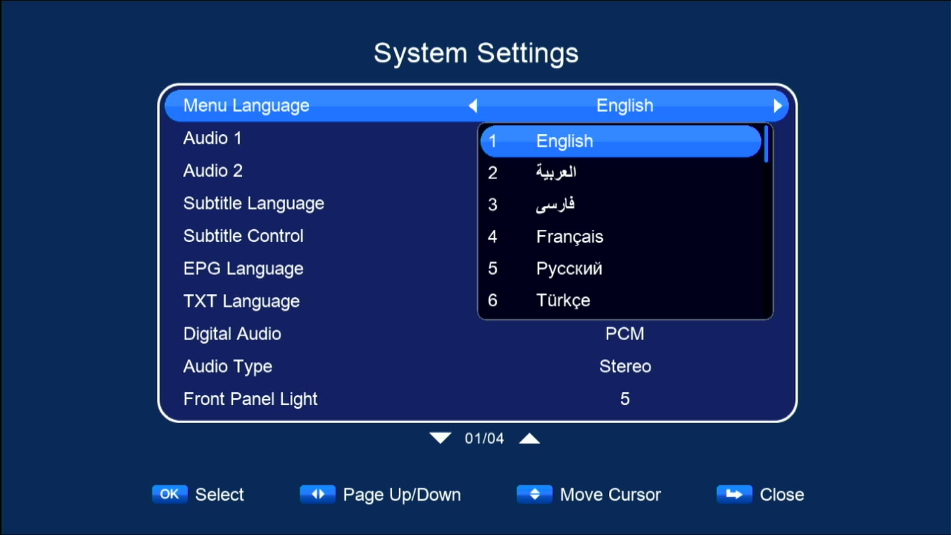 Multiple Languages GX6605S