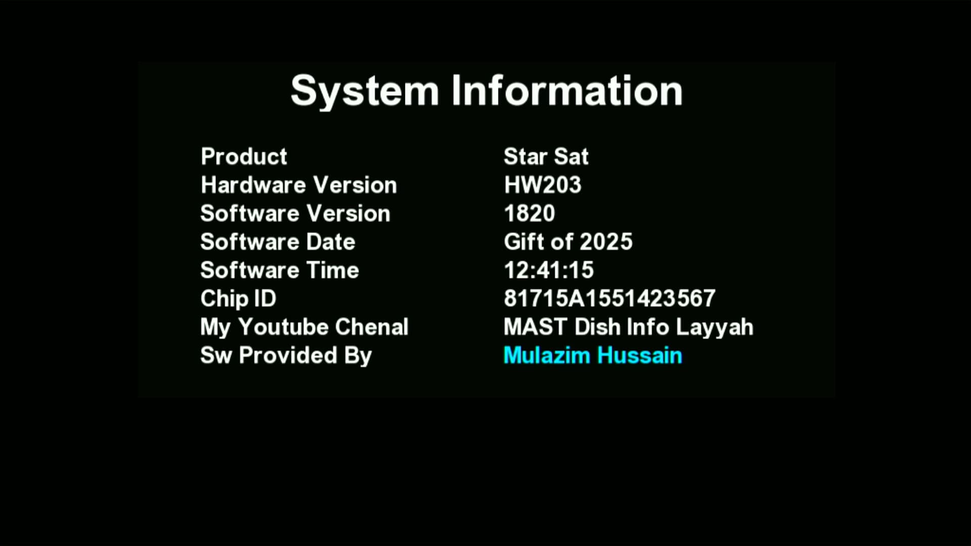 System Information