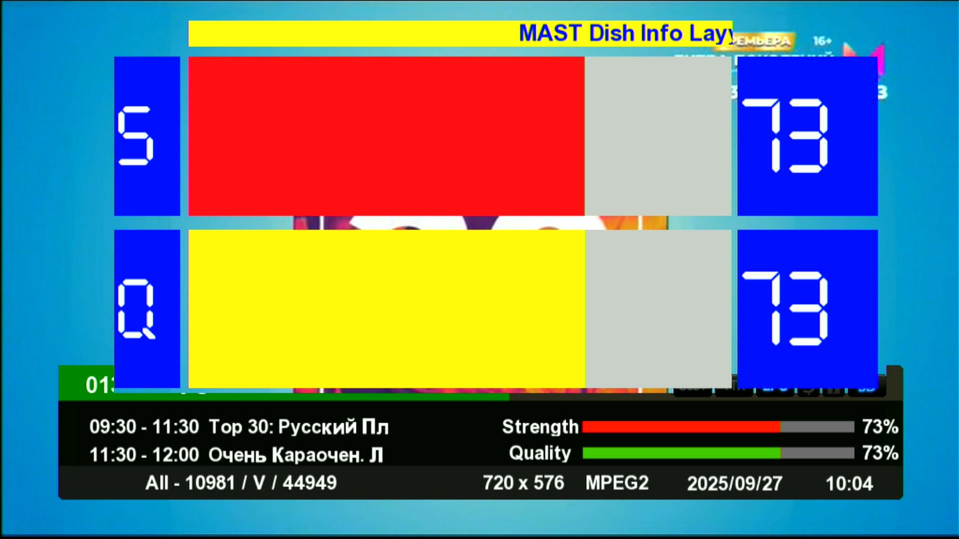 Zoom Signal Indicator with White Big Digits