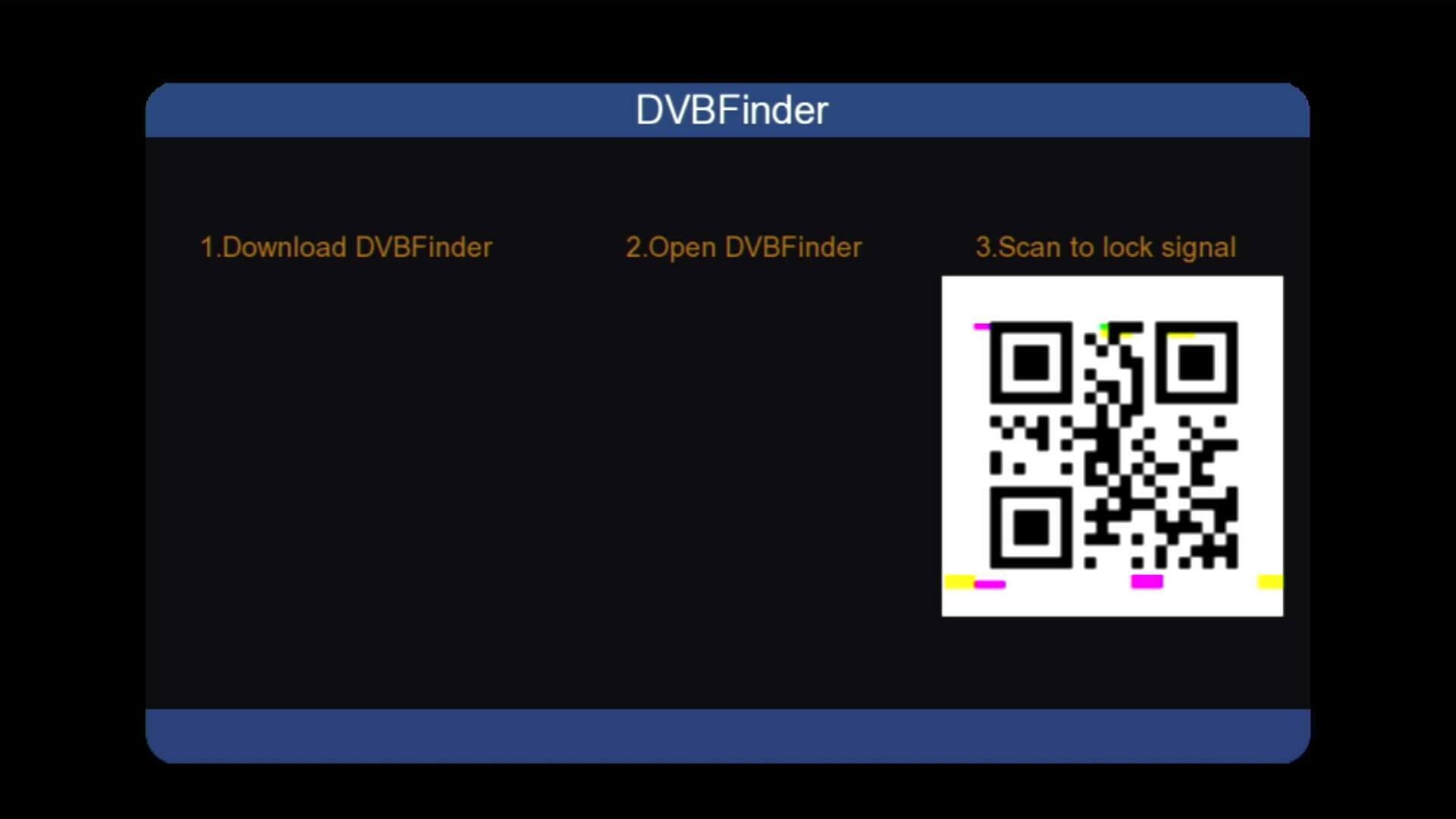 DVB Finder Added
