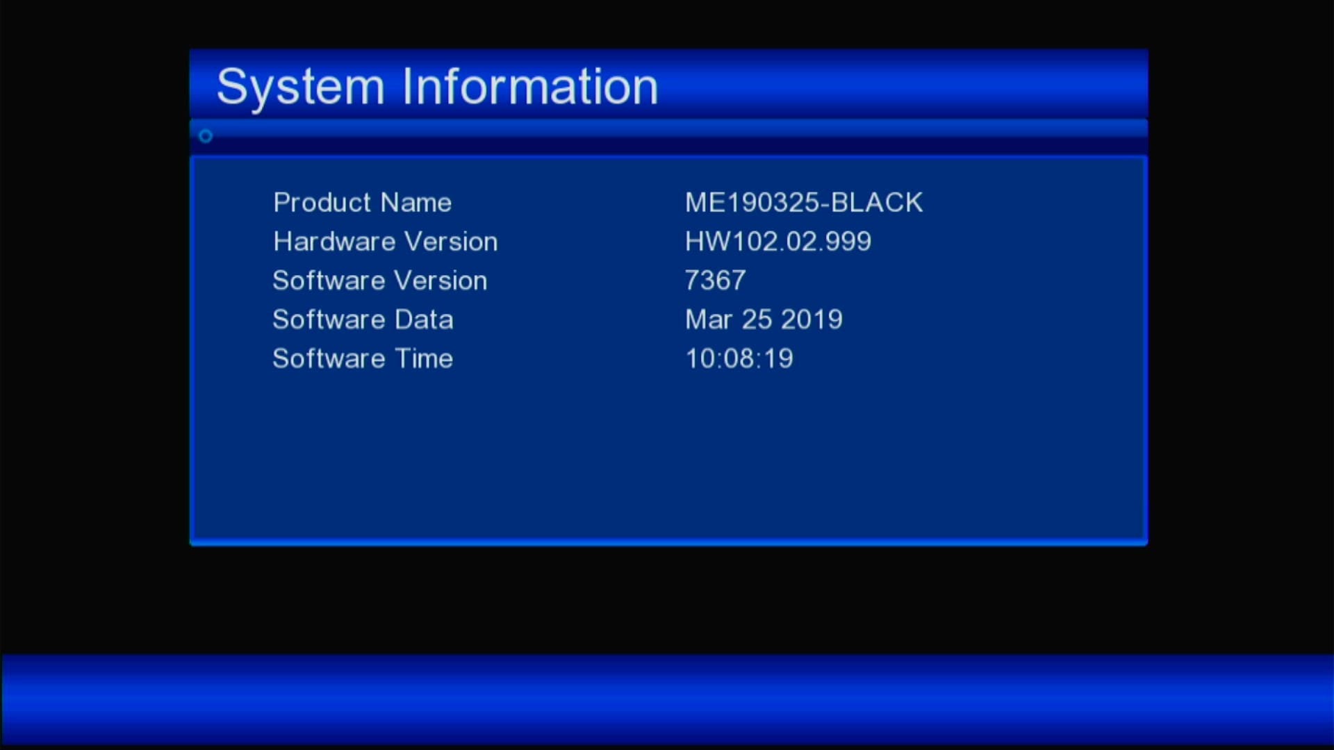 System Information