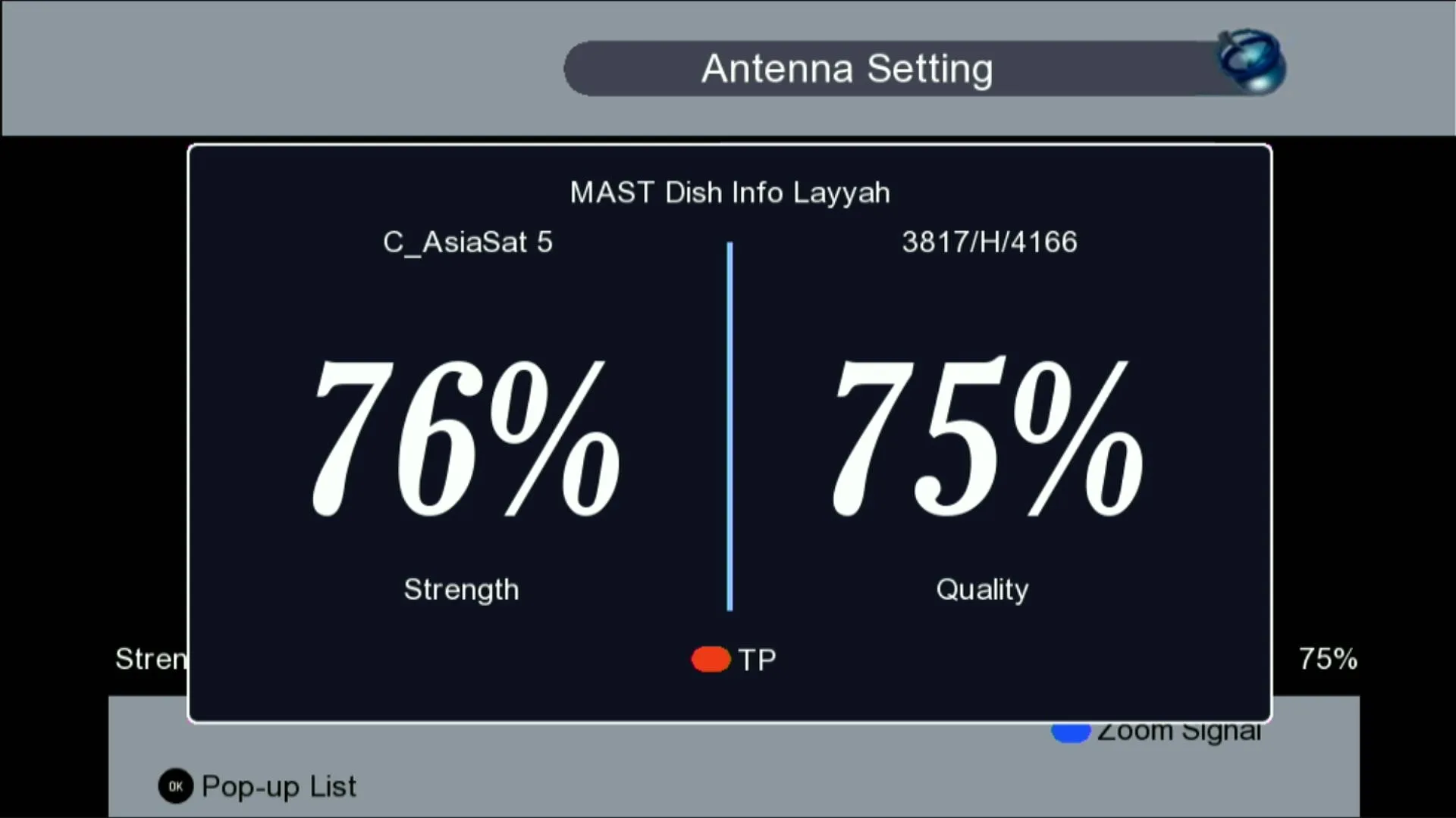 Zoom Signal Indicator