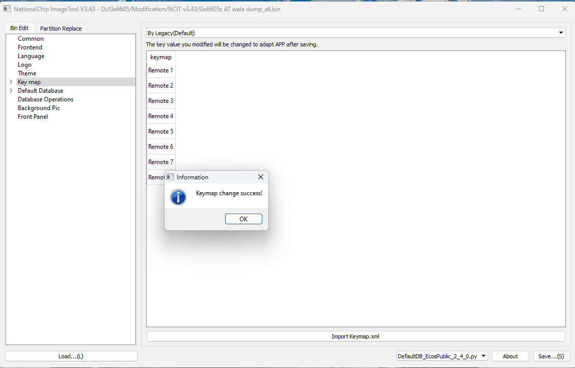 How to Use NCIT Key Map Change Guide