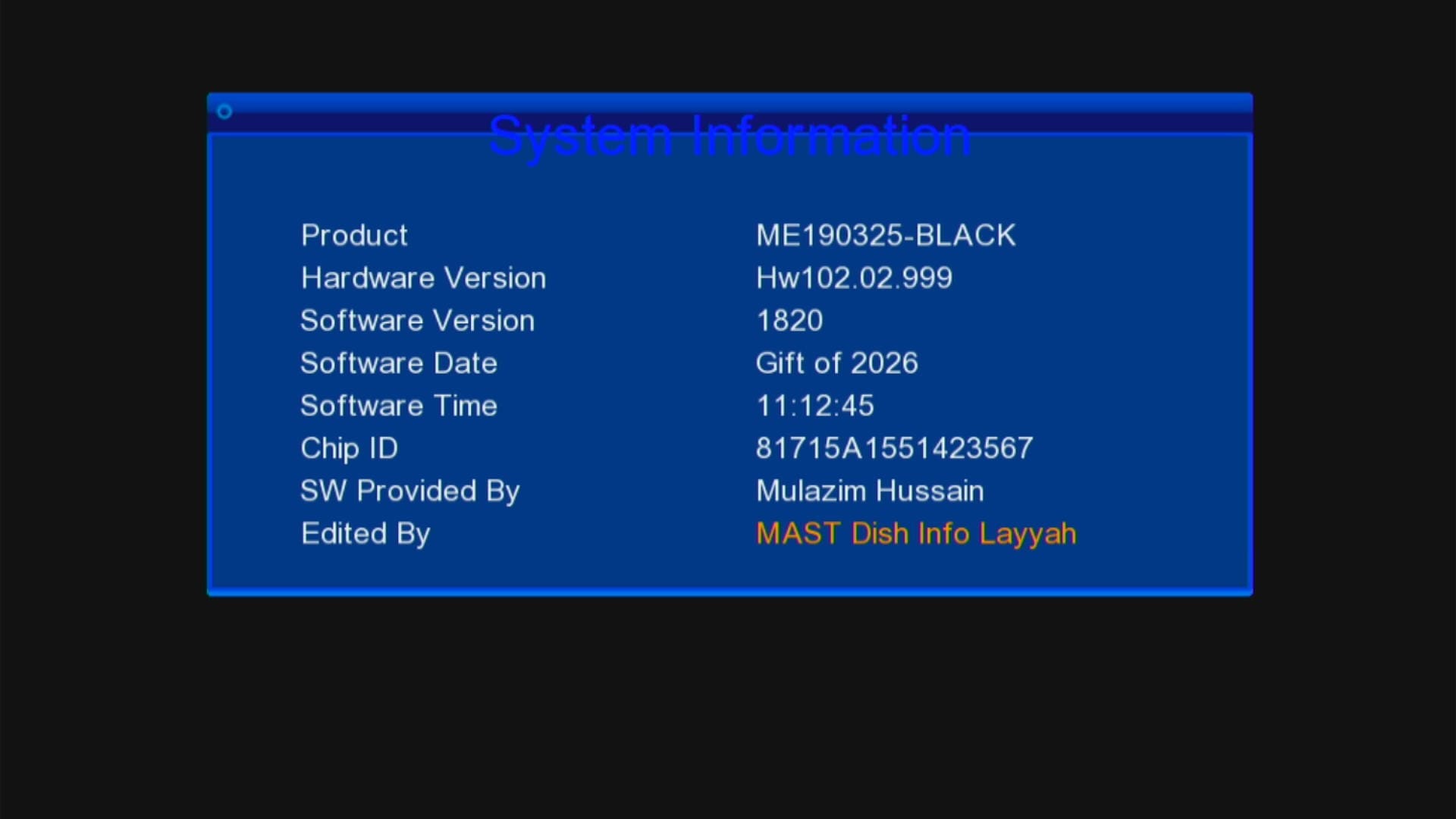 System Information