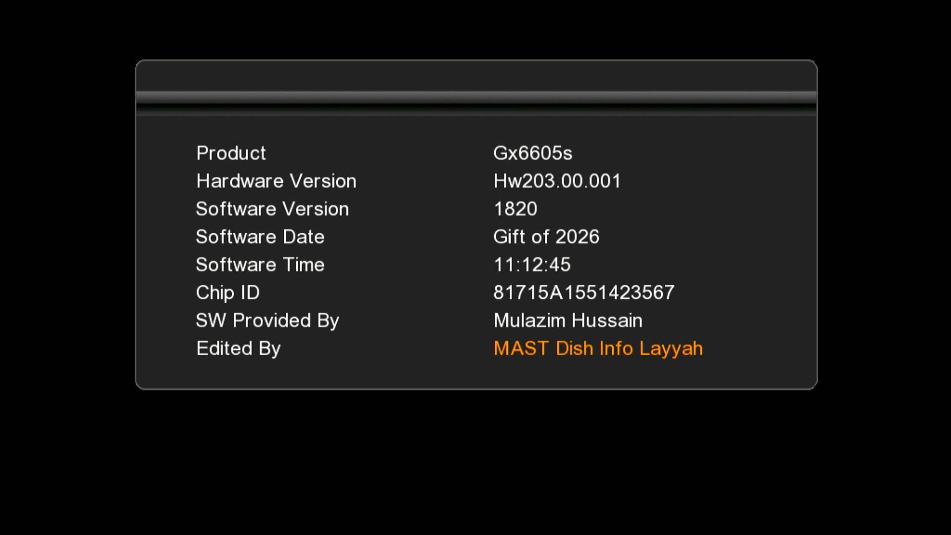 System Information