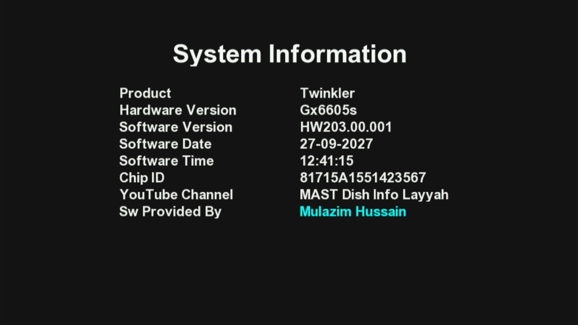 System Information