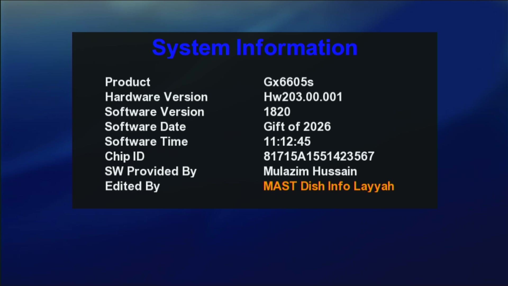System Information